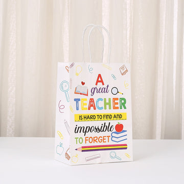 Paper Bag White Teacher Day Hari Guru
