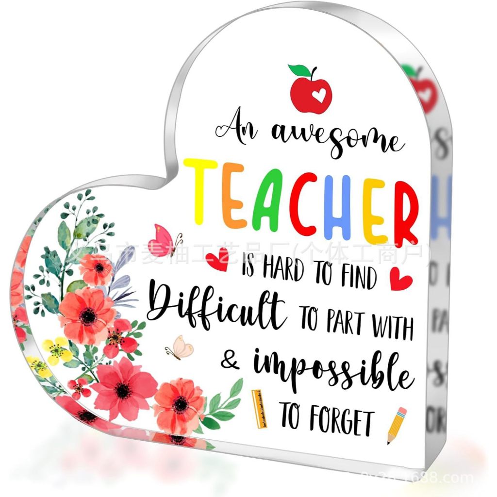 Acrylic Plak Teacher's Day