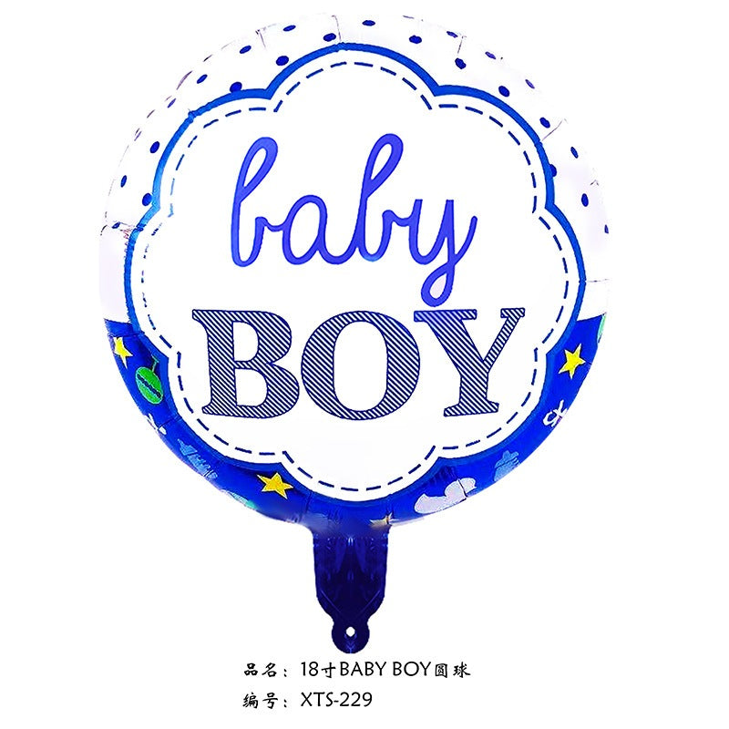 Baby Girl Baby Boy Balloon Foil 18 inch