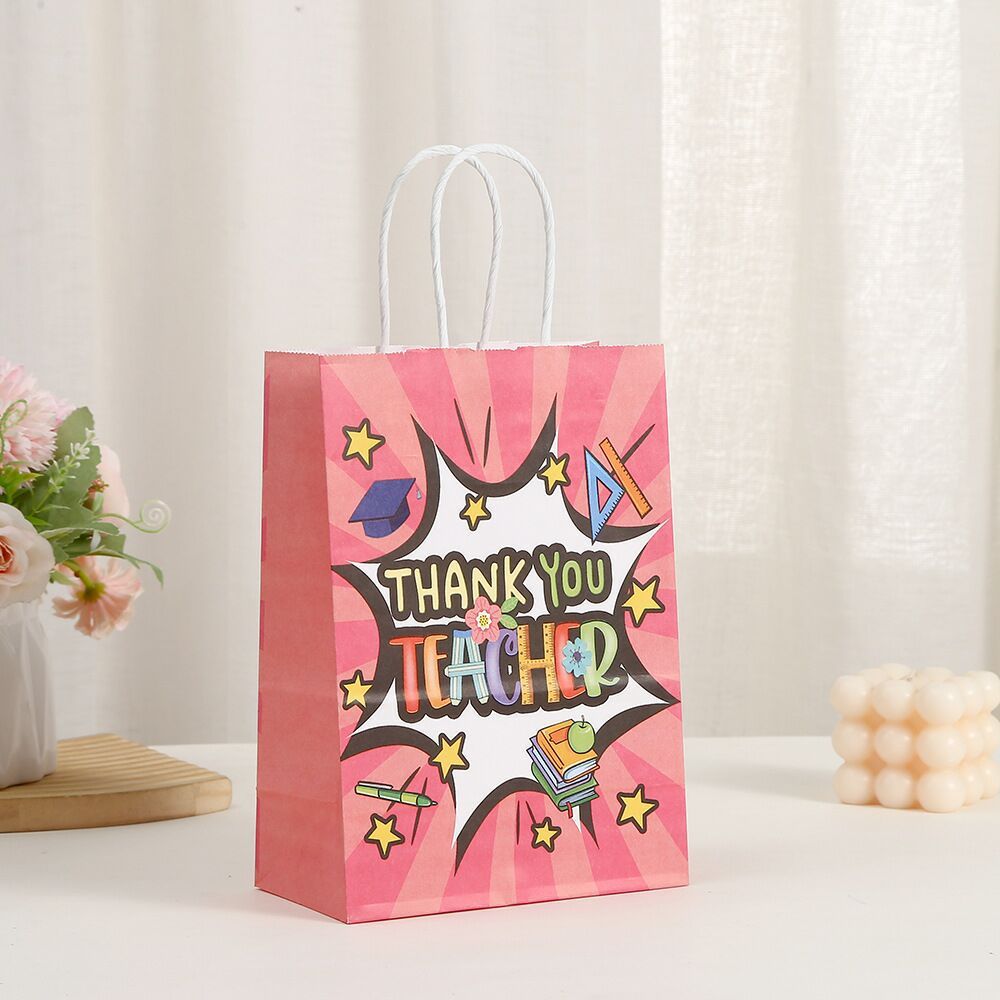 Paper Bag Colorful Teacher Day Hari Guru