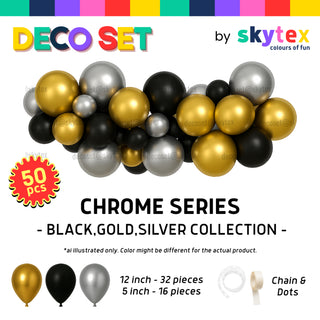 Black Gold Silver
