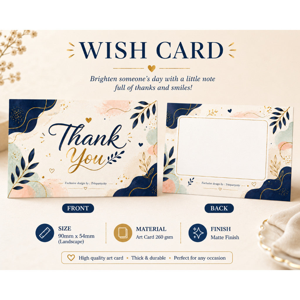 100 pcs/box Wish Card