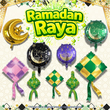 Ramadan Raya Eid Festival Theme Balloon Decoration