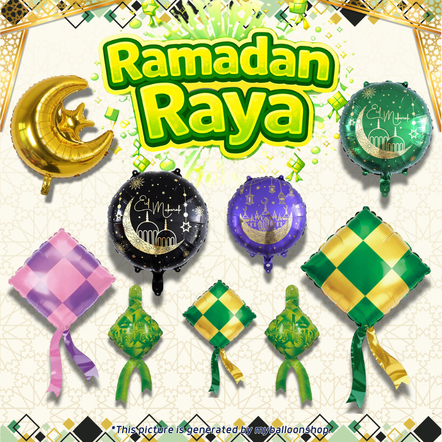 Ramadan Raya Eid Festival Theme Balloon Decoration