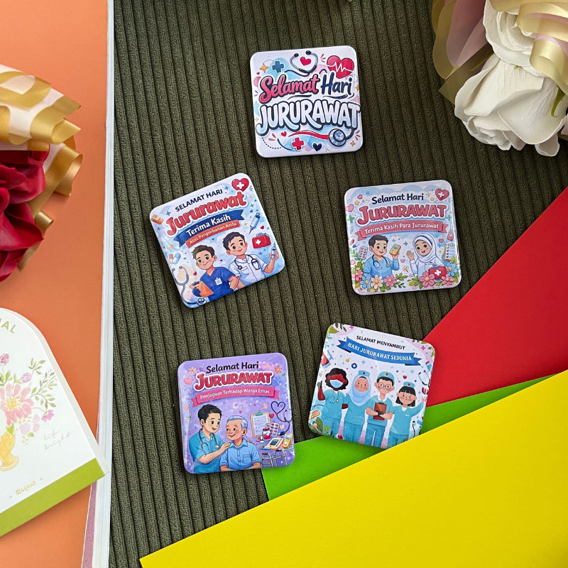 Nurses Day Hari Jururawat Badge Magnet