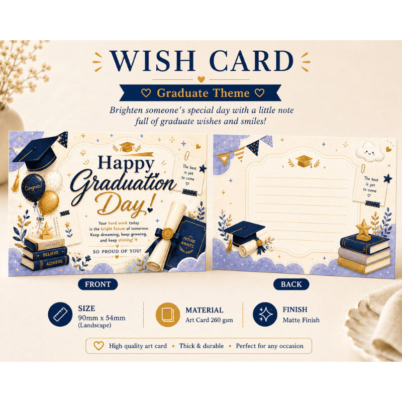 100 pcs/box Wish Card