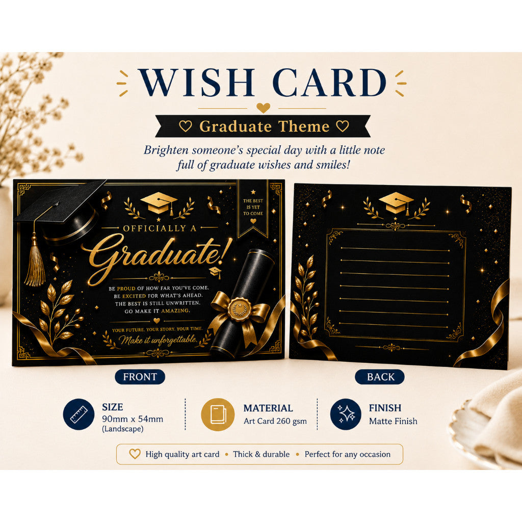 100 pcs/box Wish Card