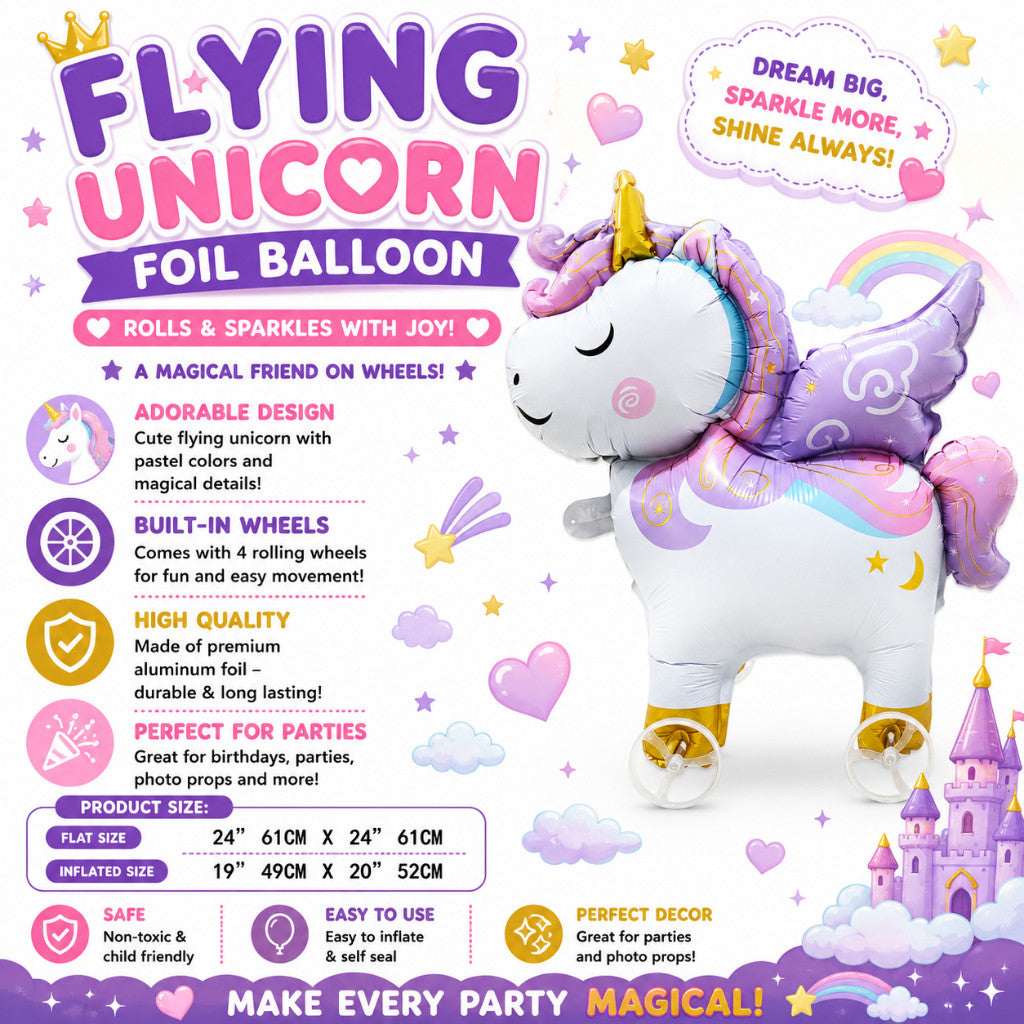 Pulley Wheel Cartoon Foil Balloon Belon Beroda Tarik