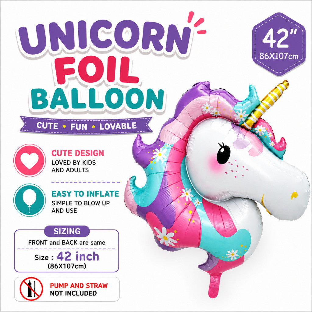 Unicorn Theme Balloons