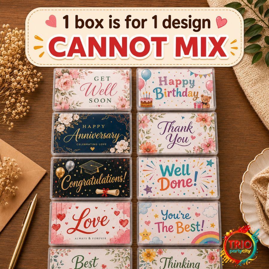 100 pcs/box Wish Card