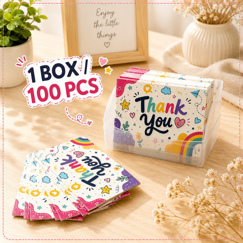 100 pcs/box Wish Card