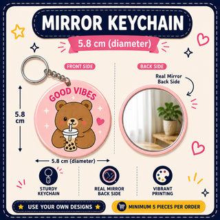 KeychainMirror 5.8cm