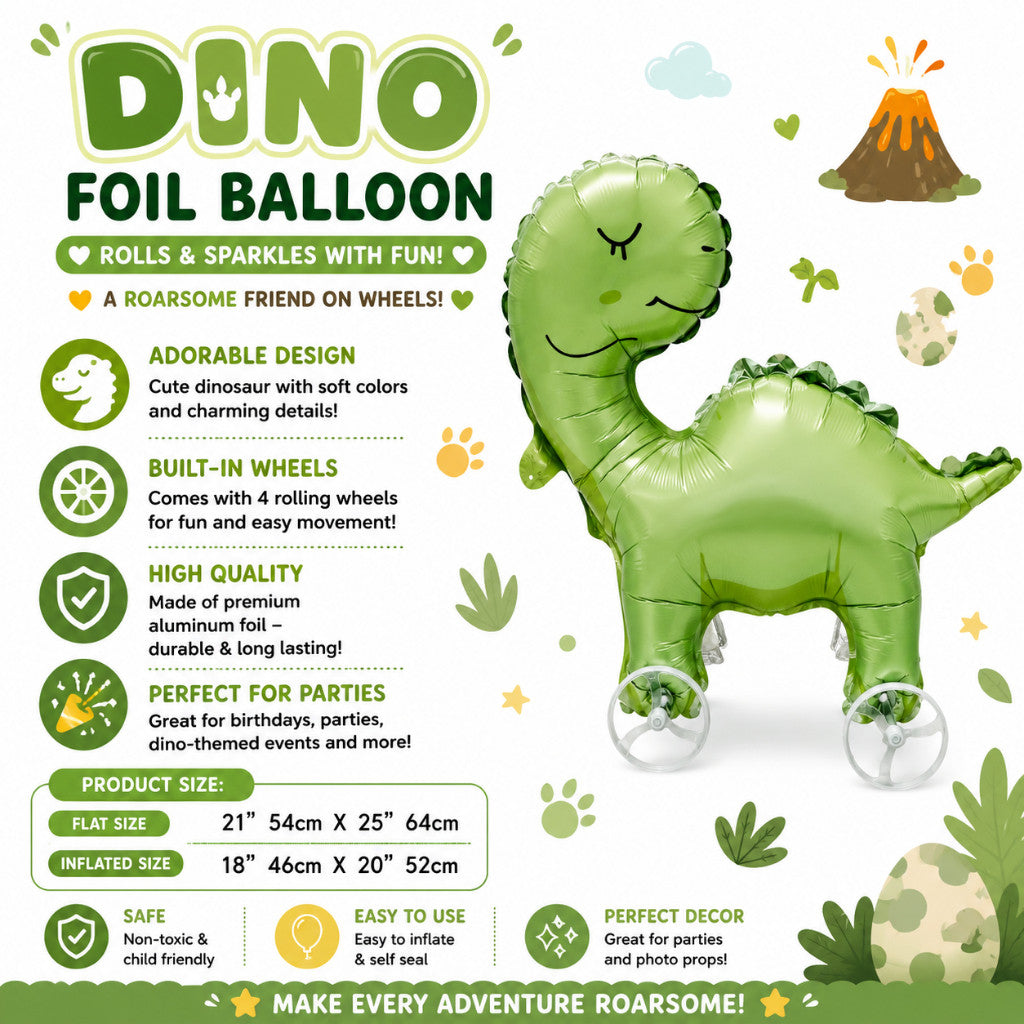 Pulley Wheel Cartoon Foil Balloon Belon Beroda Tarik