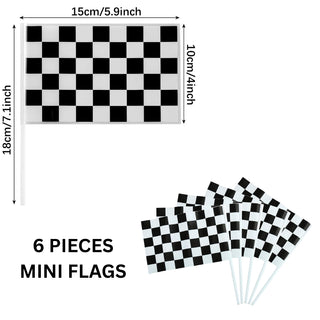 6pcs Mini Race Flag