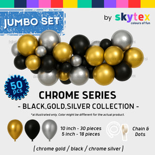 Black Gold Silver