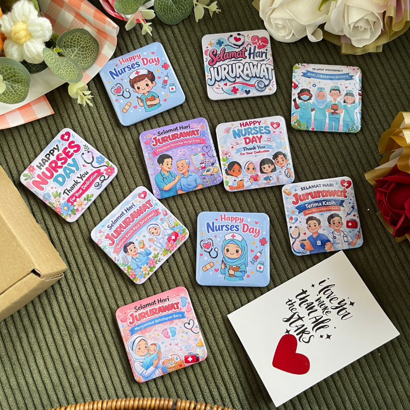 Nurses Day Hari Jururawat Badge Magnet