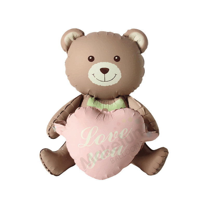 Bear Love Foil Balloon Decoration Party