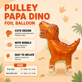 Pulley Papa Dino Brown