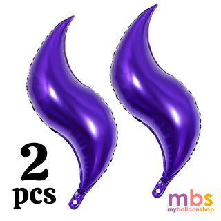 2pcs S-Shaped-Purple