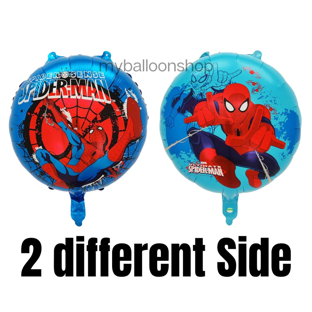 Spiderman Theme Foil Balloons