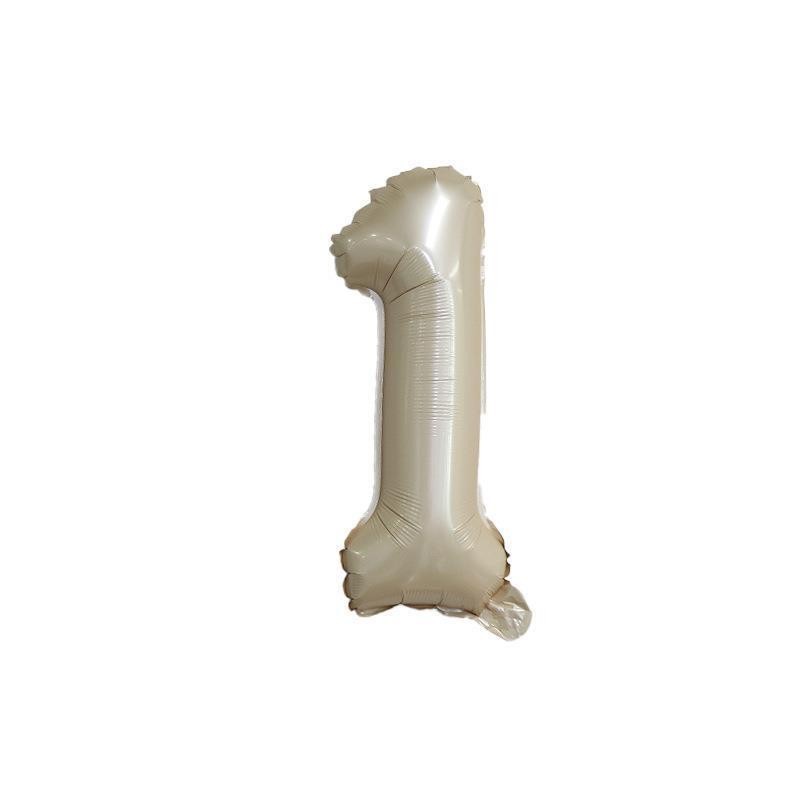 【16 INCH】Beige ABC Balloons