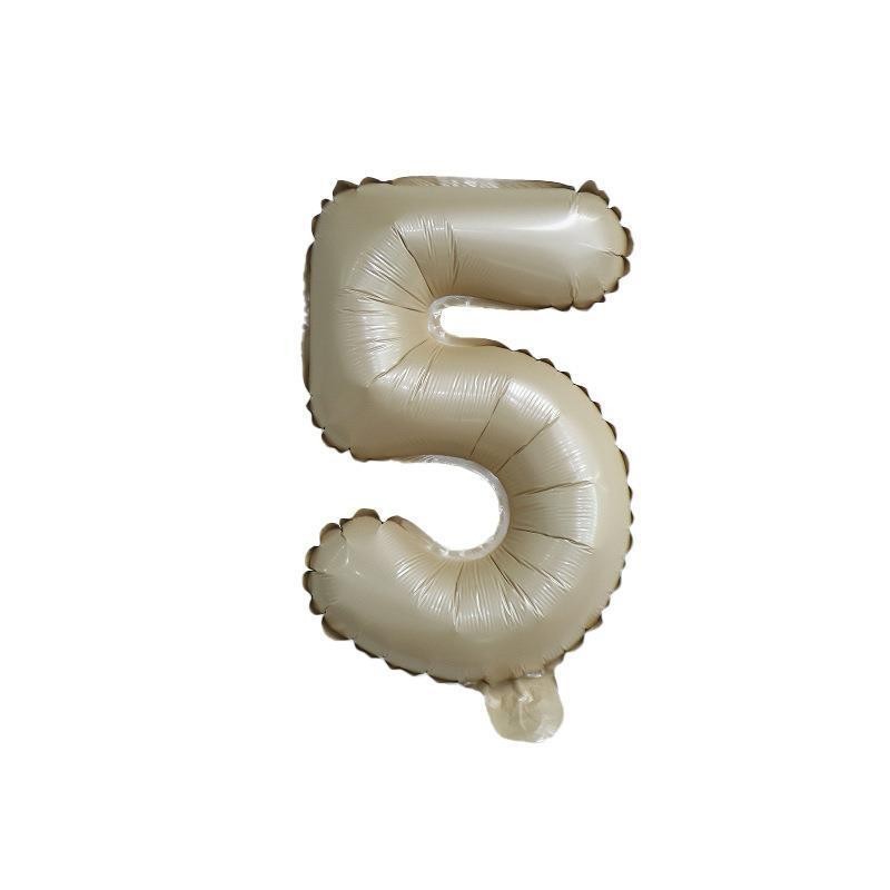 【16 INCH】Beige ABC Balloons