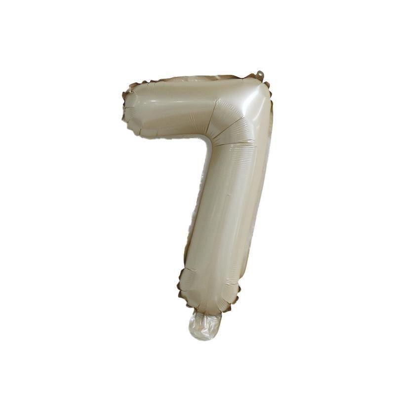 【16 INCH】Beige ABC Balloons