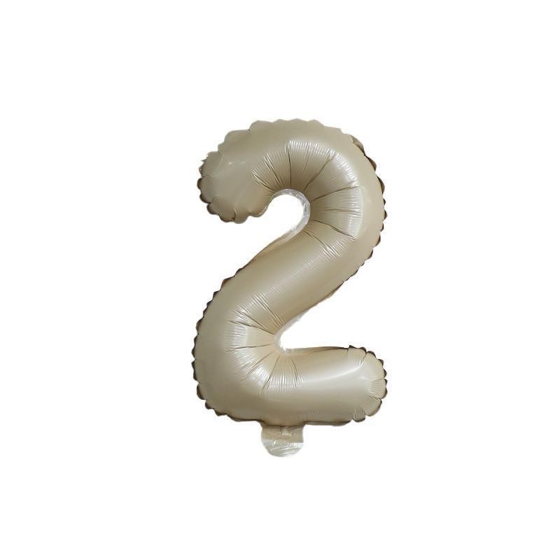 【16 INCH】Beige ABC Balloons
