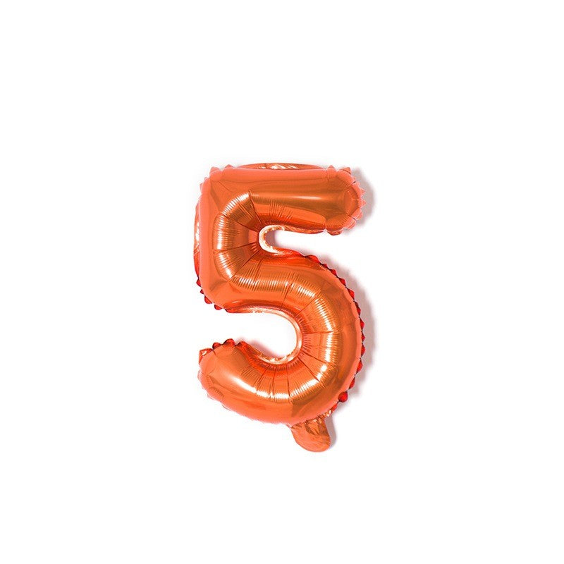 【16 INCH】Orange ABC Balloons