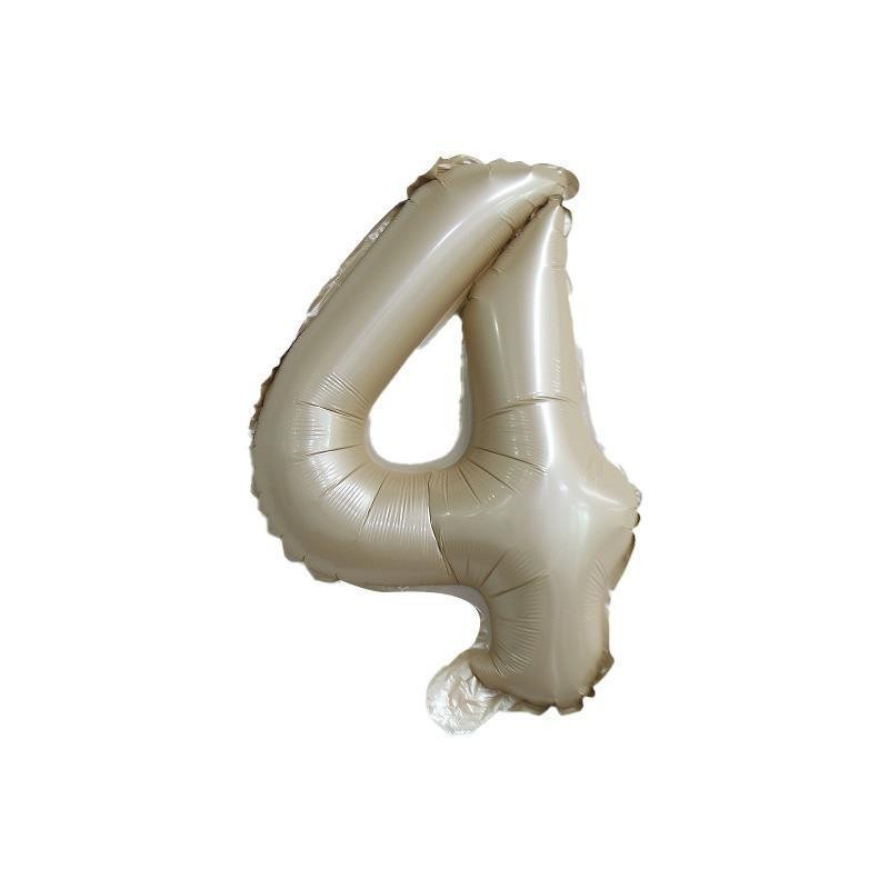 【16 INCH】Beige ABC Balloons