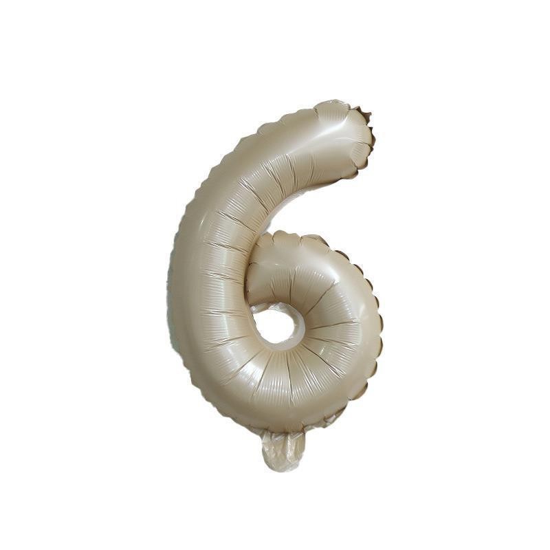 【16 INCH】Beige ABC Balloons