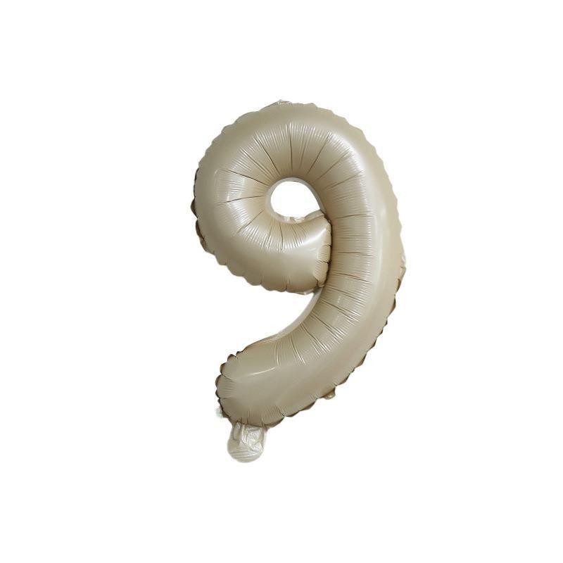 【16 INCH】Beige ABC Balloons
