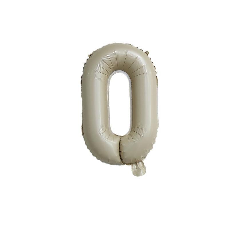 【16 INCH】Beige ABC Balloons
