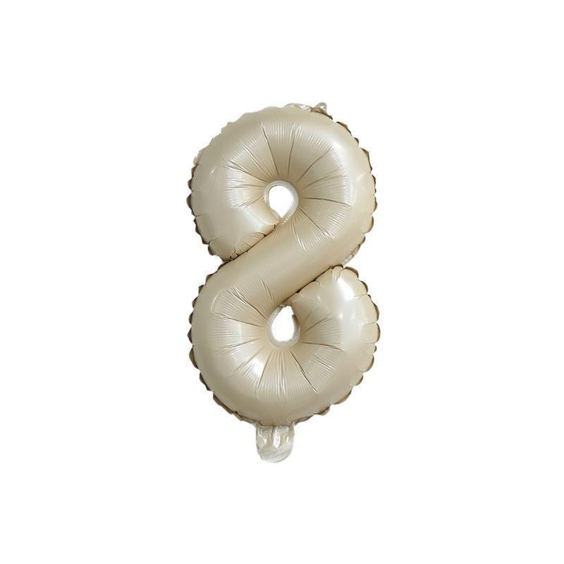 【16 INCH】Beige ABC Balloons