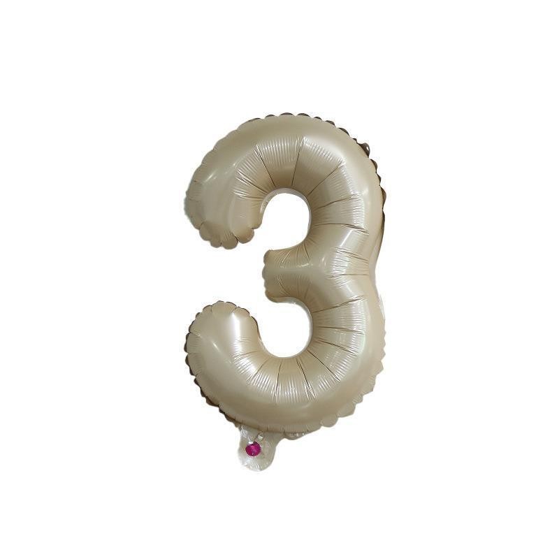 【16 INCH】Beige ABC Balloons
