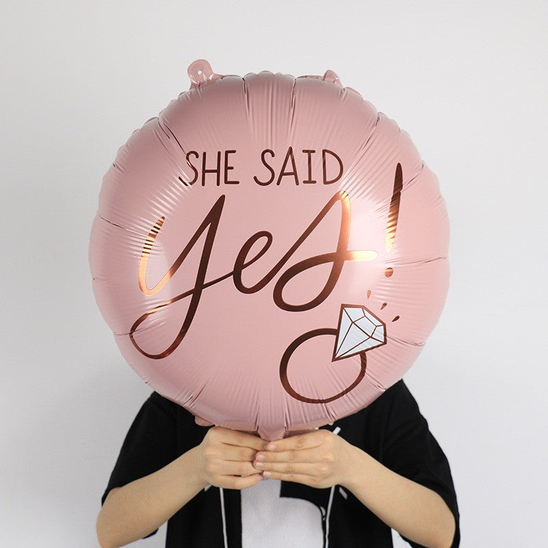 Bride to Be foil Balloons She Said Yes Future Mrs Belon Foil Decoration Bridal Shower