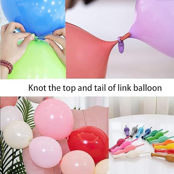 [10 pcs]  Skytex 6/12 inch Tail Link O Balloons Connect Belon