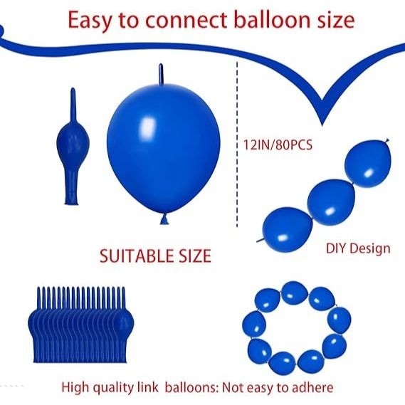 [50 pcs] Skytex 6/12 inch Tail Link O Balloons Connect Belon