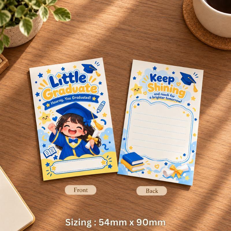 PORTRAIT Graduation Wish Card 10/50/100 pieces