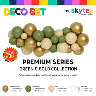 Deco Set Green Gold