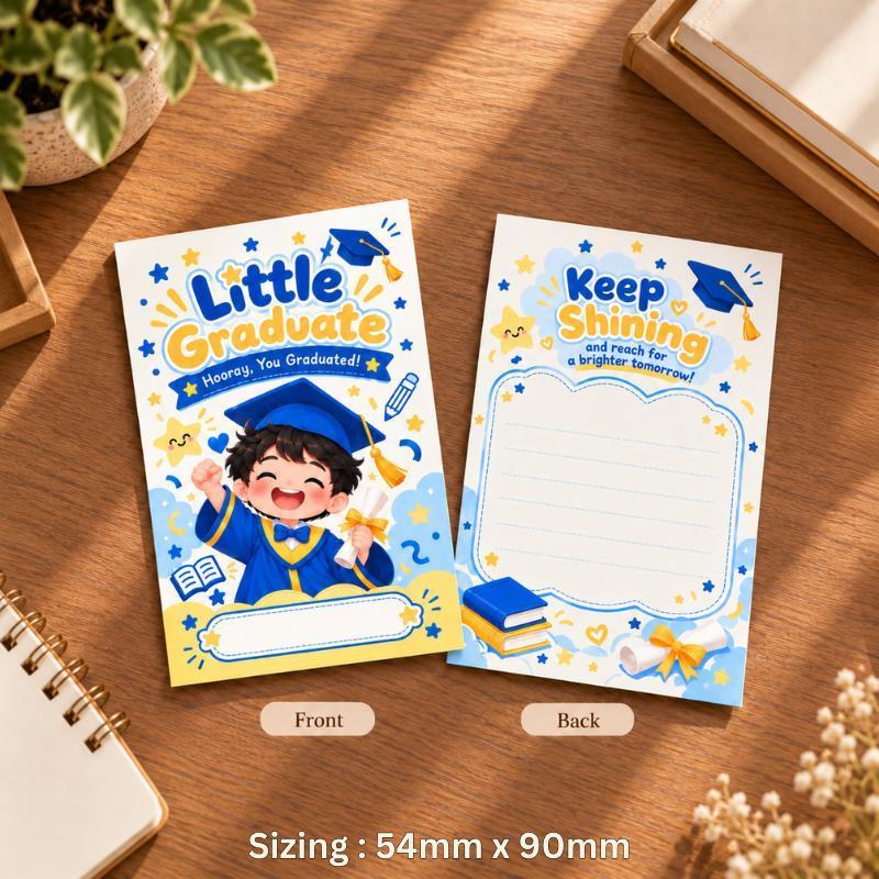 PORTRAIT Graduation Wish Card 10/50/100 pieces