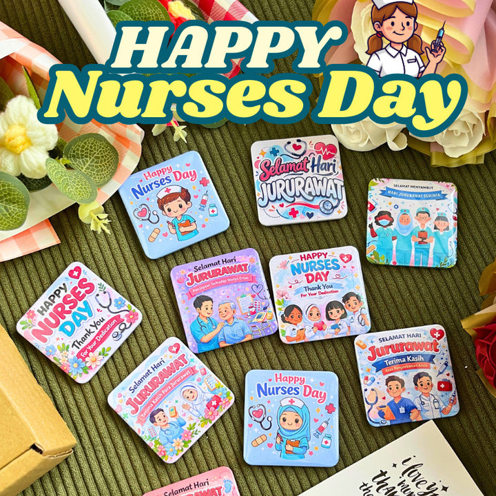 Nurses Day Hari Jururawat Badge Magnet