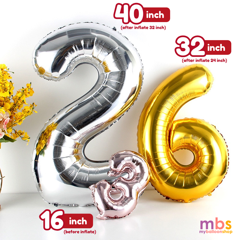 【40 INCH】Number Balloons