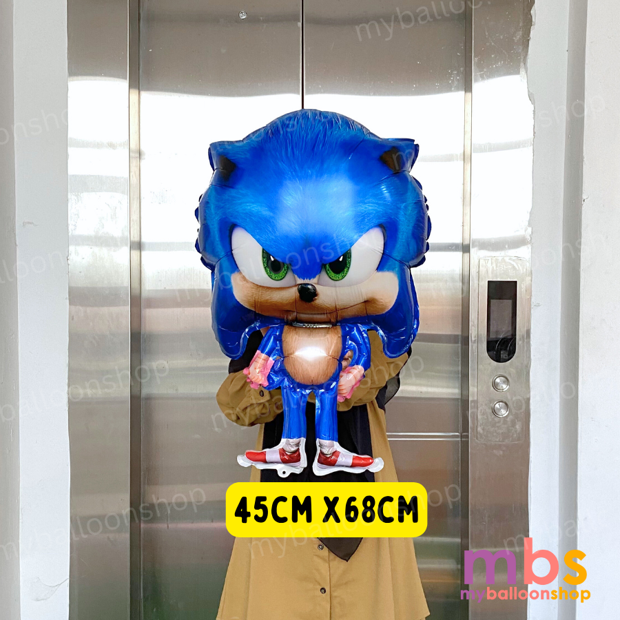 Sonic Character Balloons Foiled Cartoon