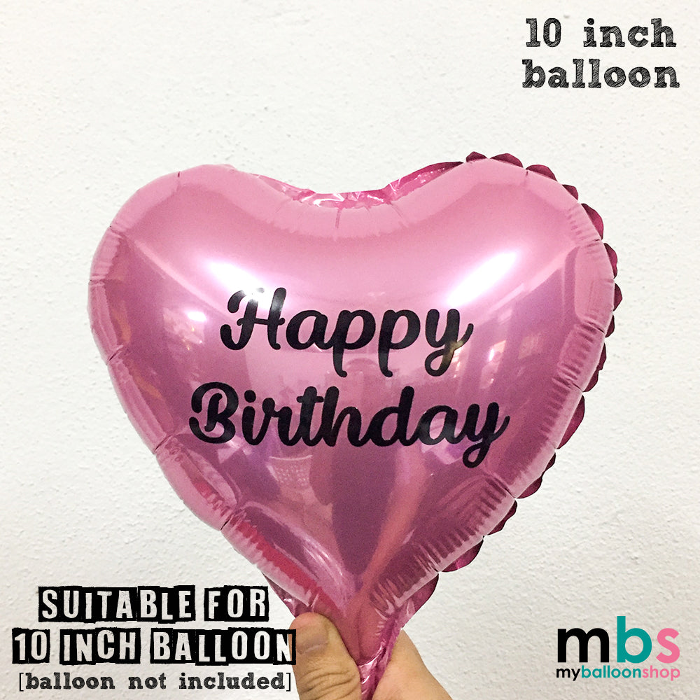 [B10] - 10 x Happy Birthday Sticker