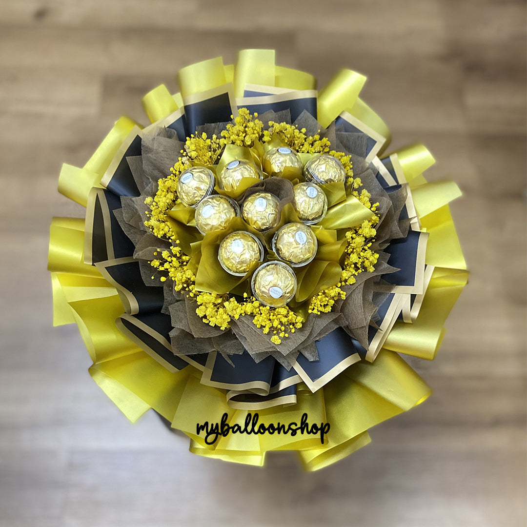 Chocolate Bouquet - Round Ferrero 10
