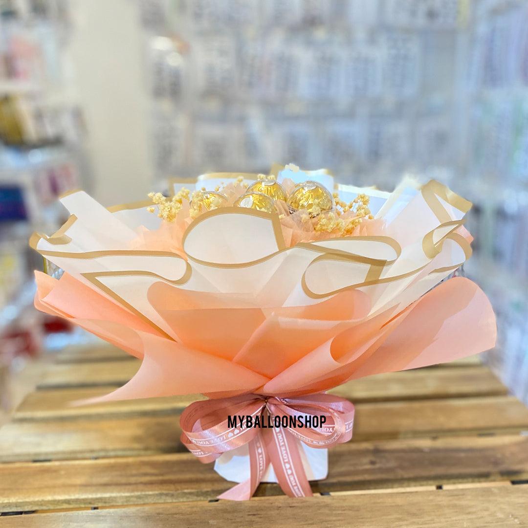 Chocolate Bouquet - Round Ferrero 7