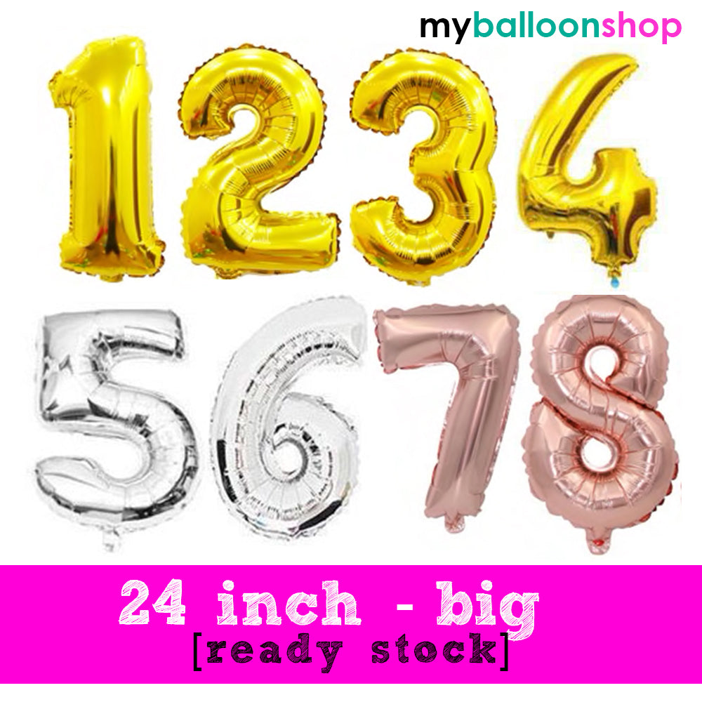 24 inch Number [0-9] ALL COLORS