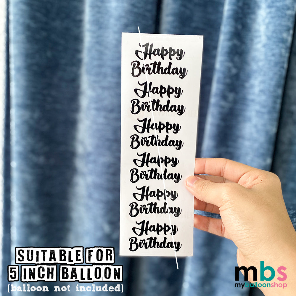 [B5] - 6 sets Happy Birthday Sticker