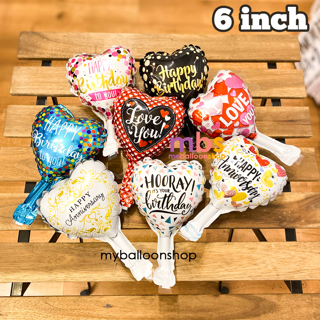 6 inch Foil Balloons